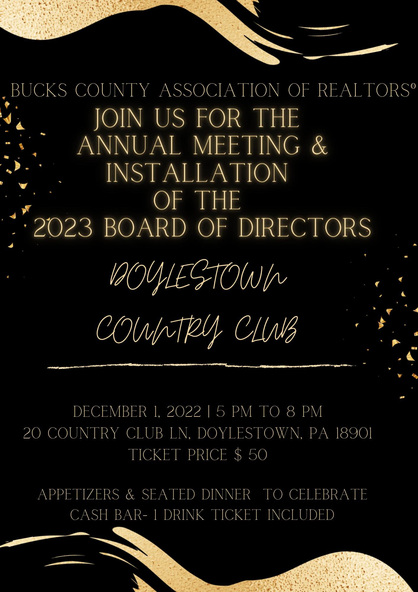 2023 Installation & Annual Meeting - Bucks County Association of Realtors